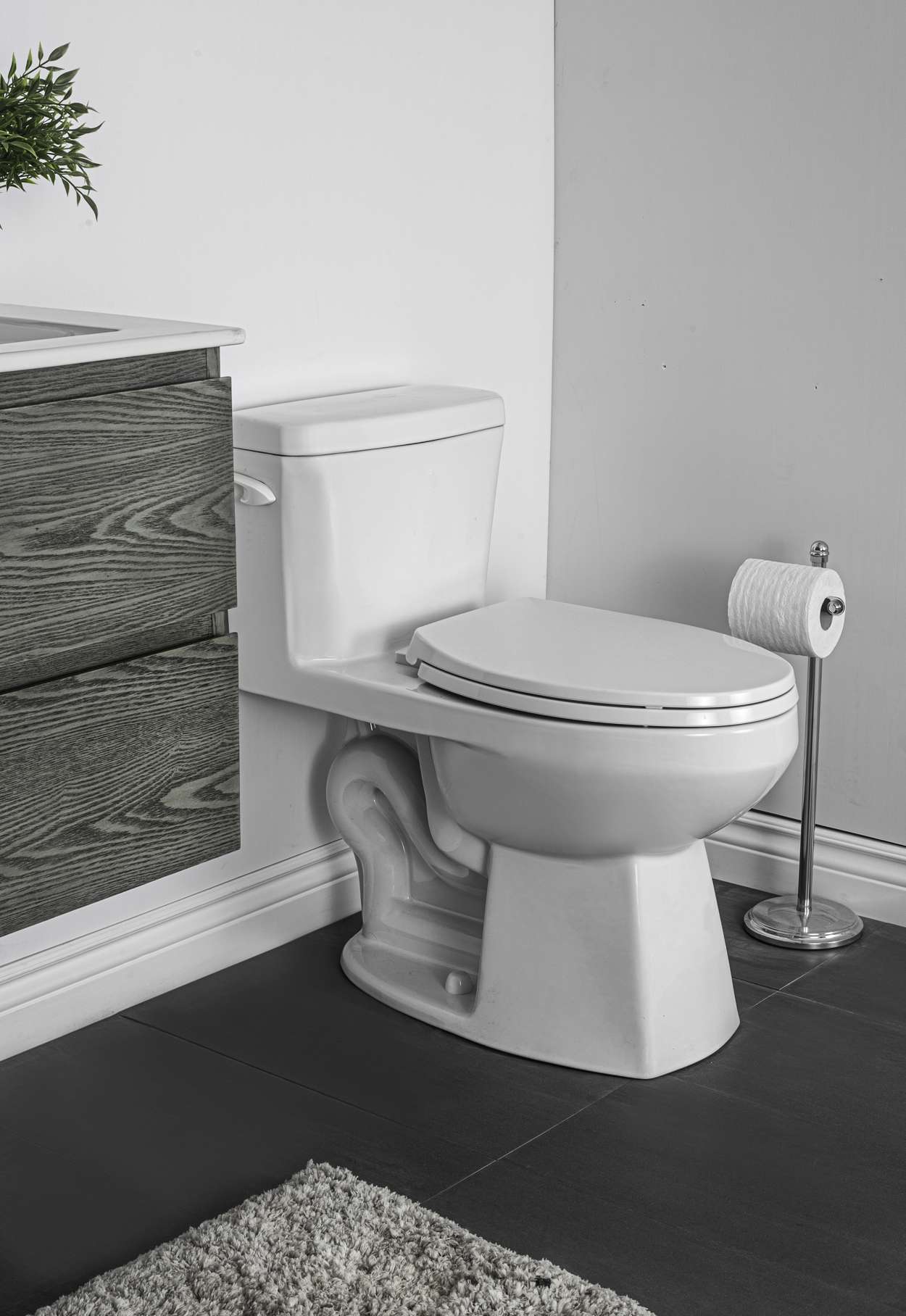Contrac Wicklow – 4710BCVU – 4.8 Lpf Elongated One Piece Toilet with Unlined Tank