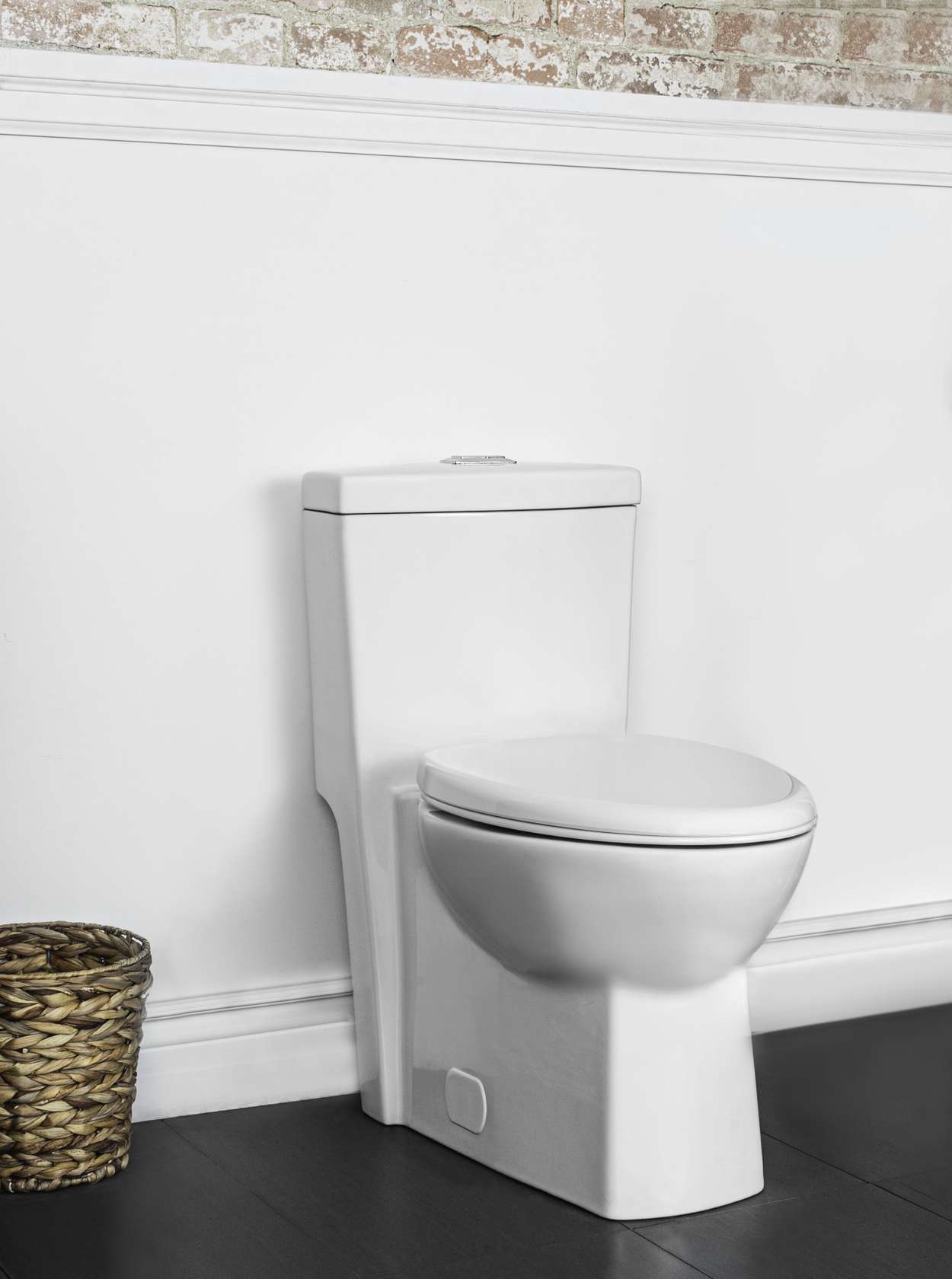 Contrac Manning – 4710BHXU-TS – 4.8 / 3.5 Lpf Elongated One Piece Toilet with Unlined Tank and Smooth Close Toilet Seat
