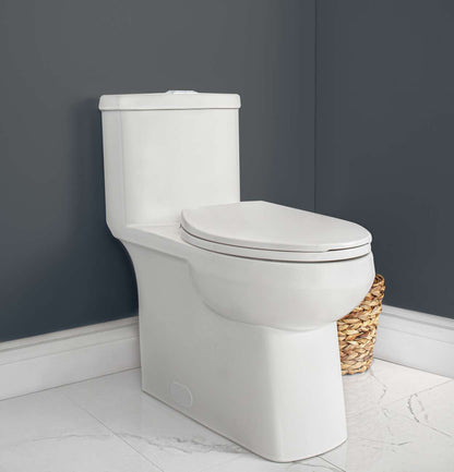 Contrac Kiera – 4710BNWU- 4.8 / 3.0 Lpf Elongated Dual Flush One Piece Toilet with Unlined Tank