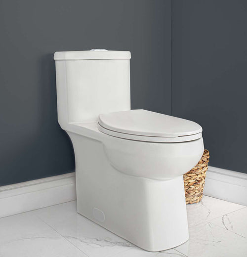 Contrac Kiera – 4710BNWU- 4.8 / 3.0 Lpf Elongated Dual Flush One Piece Toilet with Unlined Tank