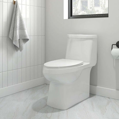 Contrac Kiera – 4710BNWU- 4.8 / 3.0 Lpf Elongated Dual Flush One Piece Toilet with Unlined Tank