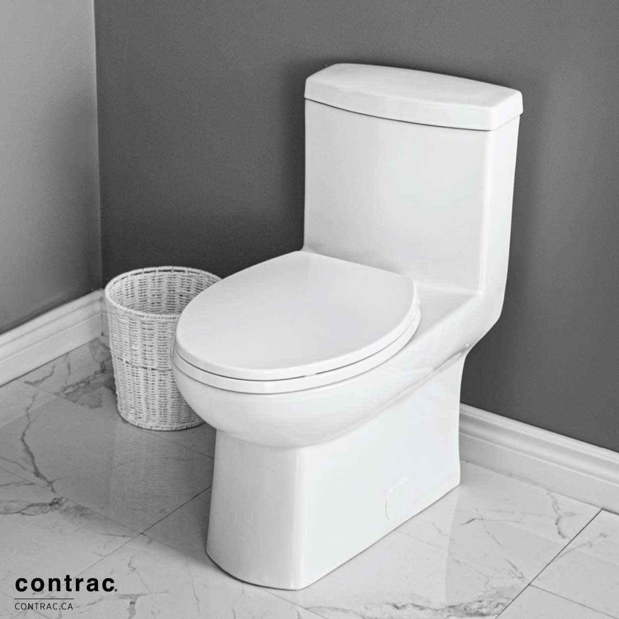 Contrac Wilton – 4710BSXU – 3.0 Lpf Elongated One Piece Toilet with Unlined Tank