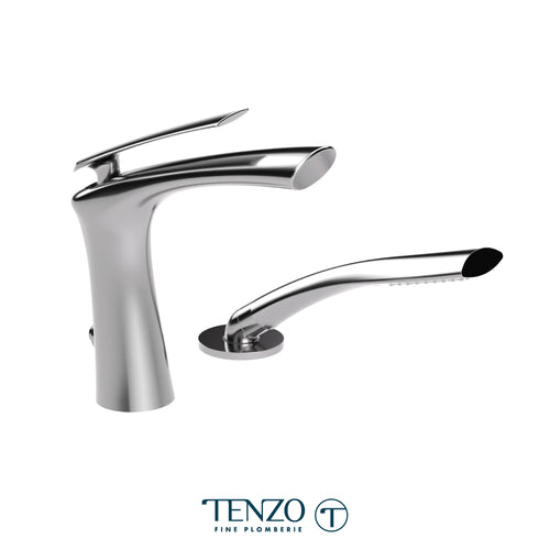 Tenzo 2 Pieces Filler Fluvia Deck-Mount Tub Filler