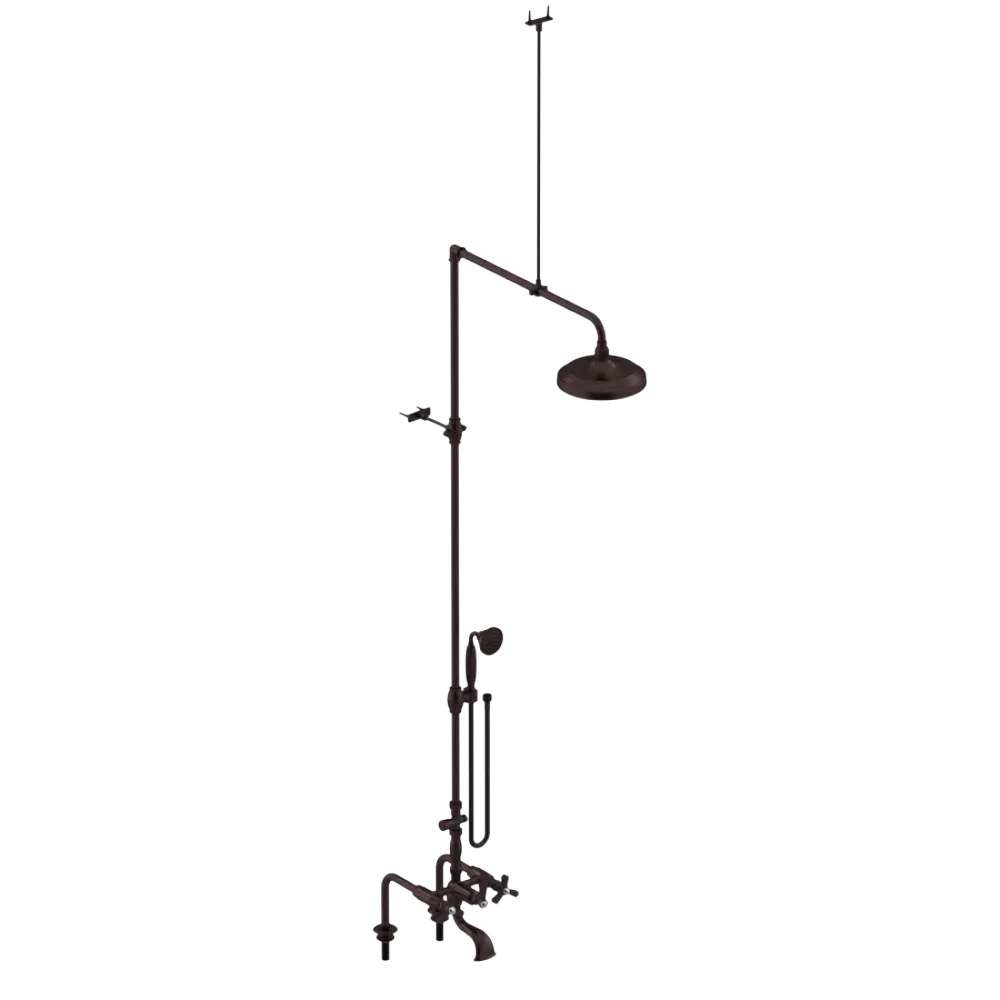 Rubinet Deck Mount Tub & Shower with Hand Held Shower Oil Rubbed Bronze