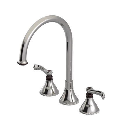 Rubinet Widespread Kitchen Set Polished Nickel