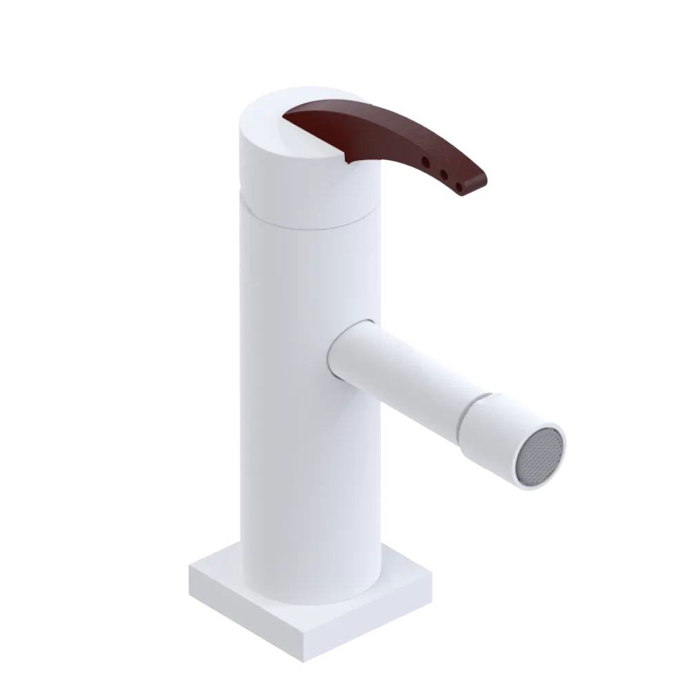 Rubinet Single Control Bidet Fitting (less drain) Matt White