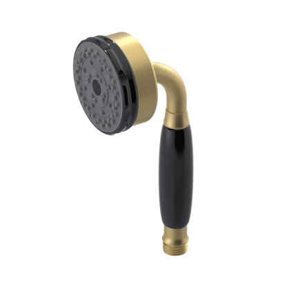 Rubinet 3 Function Hand Held Shower Only Satin Brass