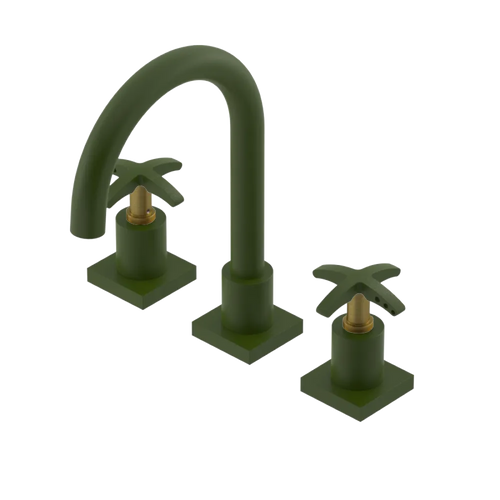 Rubinet Widespread Lav. Set. (less drain) Green Envy
