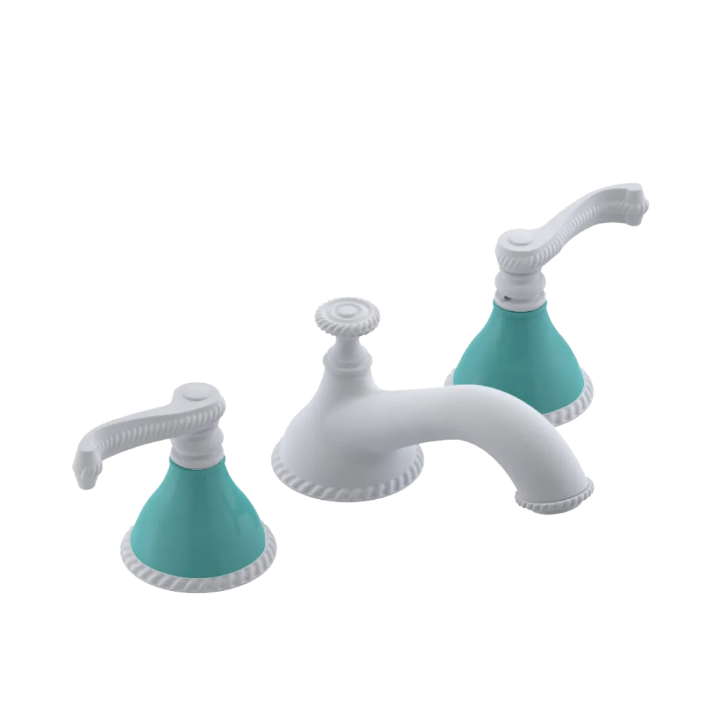 Rubinet Widespread Lav. Set. (less drain) Matt White