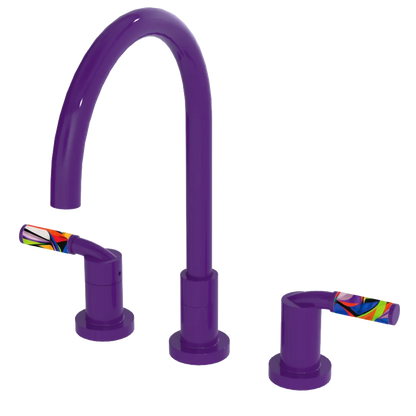 Rubinet Widespread Kitchen Set Purple Haze