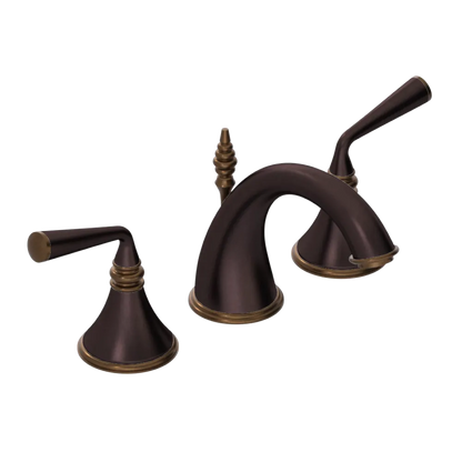Rubinet Widespread Lav. Set. (less drain) Oil Rubbed Bronze