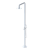 Rubinet Pressure Balance Outdoor Shower with Hand Held Shower & 10" Shower Head - 304 Stainless Steel White