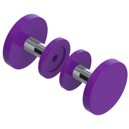 Rubinet Shower Door Knob (set) Purple Haze
