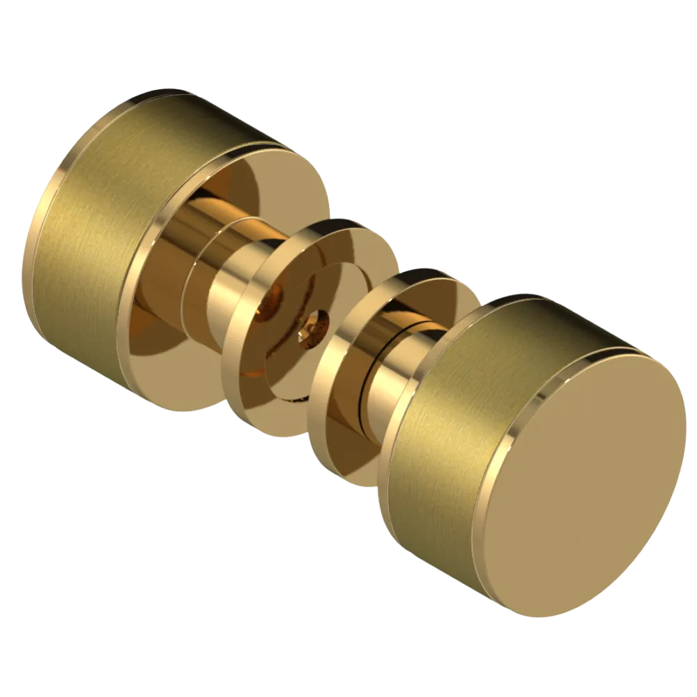 Rubinet Shower Door Knob (set) Gold