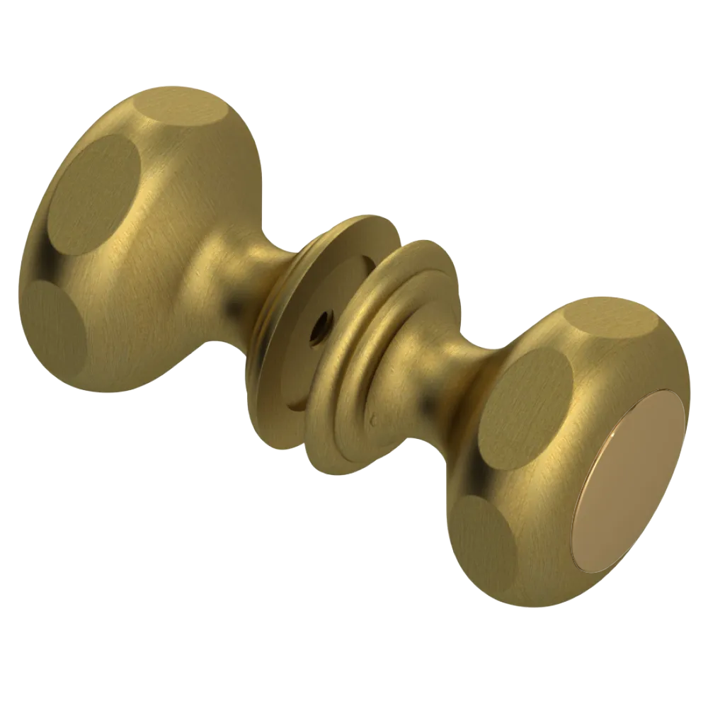 Rubinet Shower Door Knob (set) Antique Brass Matt