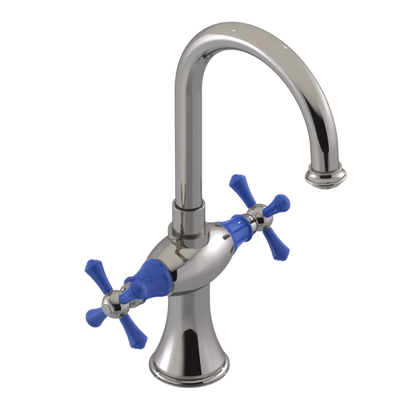 Rubinet Single Hole Dual Handle Lav. Set. (less drain) Polished Nickel