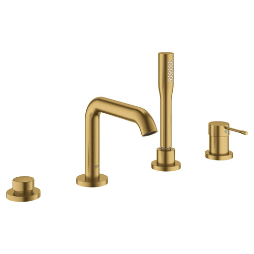 Grohe Essence New 4-Hole Single-Handle Deck Mount Roman Tub Faucet With 6.6 L/Min (1.75 Gpm) Hand Shower