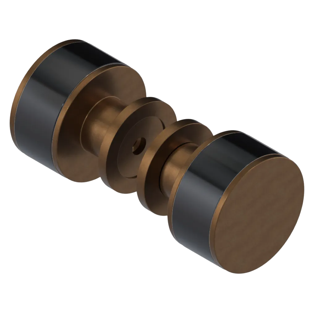 Rubinet Shower Door Knob (set) Tuscan Brass