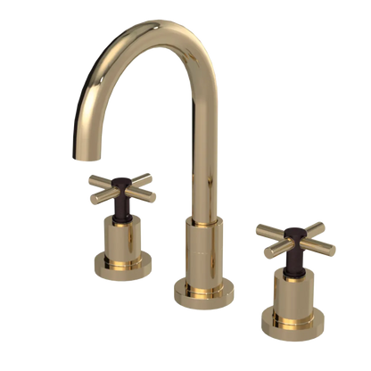 Rubinet Widespread Kitchen Set with LaSalle Spout Gold