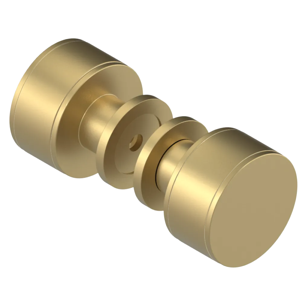 Rubinet Shower Door Knob (set) Satin Brass