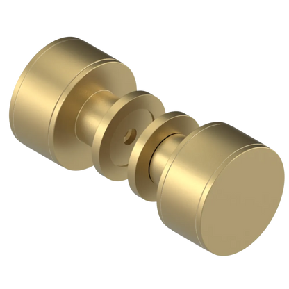 Rubinet Shower Door Knob (set) Satin Brass