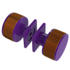 Rubinet Shower Door Knob (set) Purple Haze