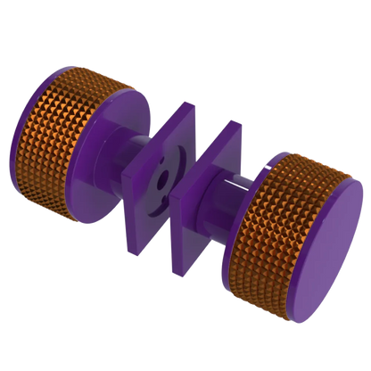 Rubinet Shower Door Knob (set) Purple Haze