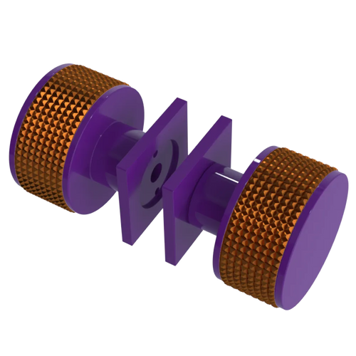 Rubinet Shower Door Knob (set) Purple Haze
