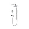 Aquaflo Rund 3-Way Pressure Balance Shower Set
