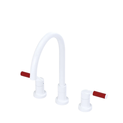 Rubinet Widespread Kitchen Set White