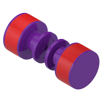Rubinet Shower Door Knob (set) Purple Haze