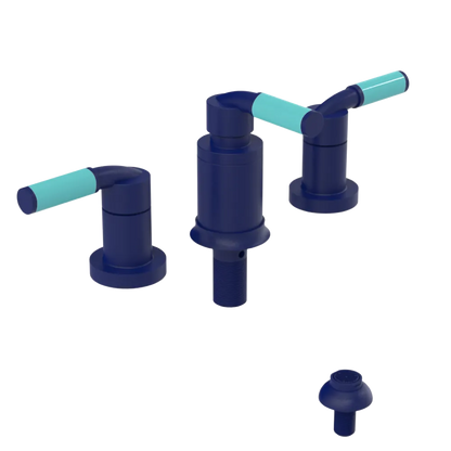 Rubinet Bidet Fitting with Spray, Diverter, and Vacuum Breaker (less drain) Midnight Blue
