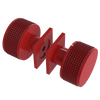 Rubinet Shower Door Knob (set) Red