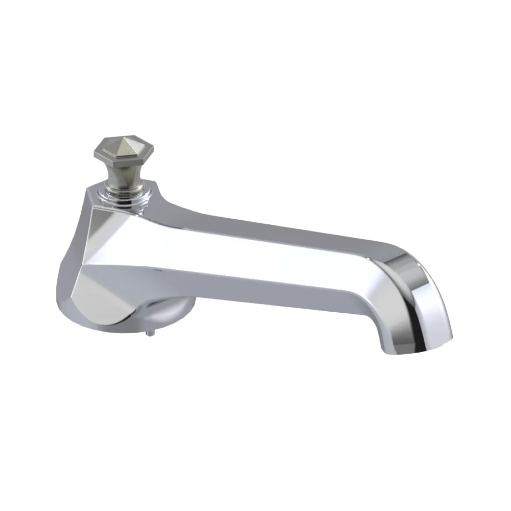 Rubinet Tub Filler Spout Deck Mount Chrome