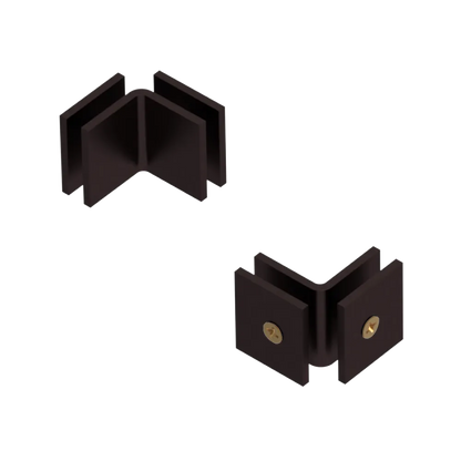 Rubinet 90 Glass to Glass Open Face Oil Rubbed Bronze