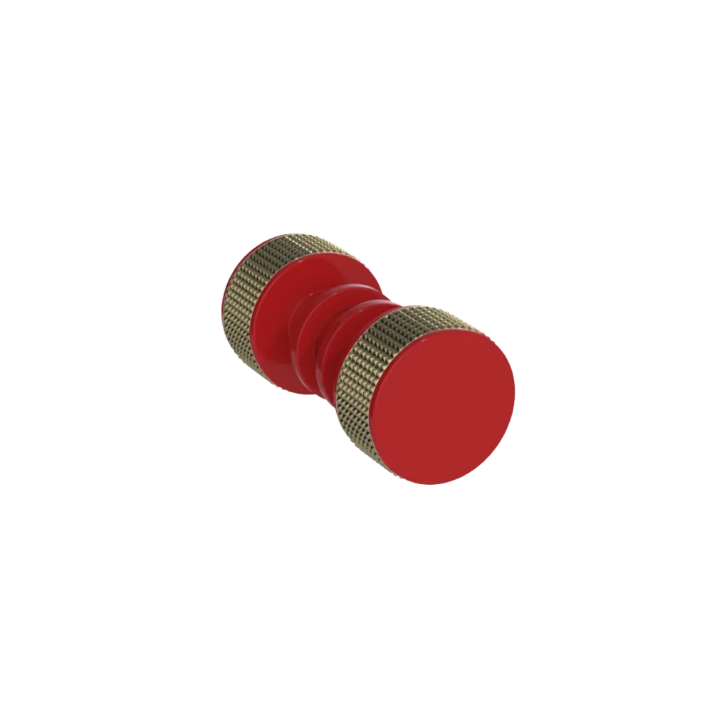 Rubinet Shower Door Knob (set) Red