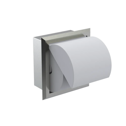 Rubinet RECESSED TOILET PAPER HOLDER Satin Nickel