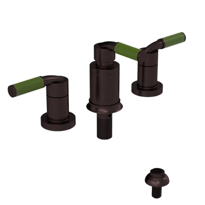 Rubinet Bidet Fitting with Spray, Diverter, and Vacuum Breaker (less drain) Tuscan Brass