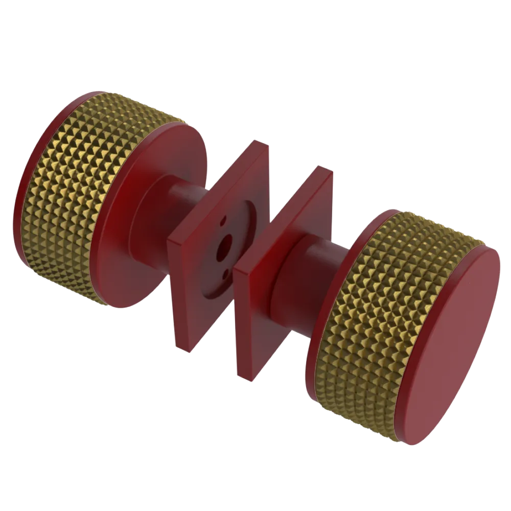 Rubinet Shower Door Knob (set) Maroon