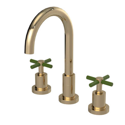 Rubinet Widespread Kitchen Set with LaSalle Spout Gold