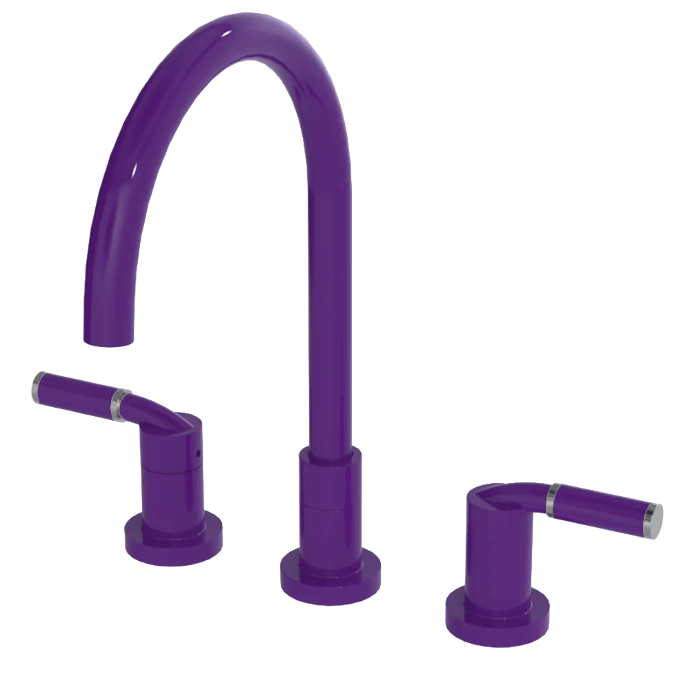Rubinet Widespread Kitchen Set Purple Haze