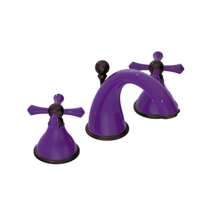 Rubinet Widespread Lav. Set. (less drain) Purple Haze