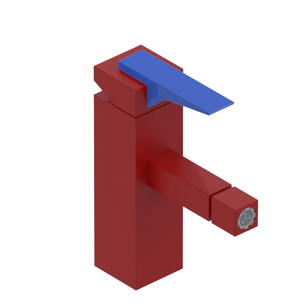 Rubinet Single Control Bidet Fitting (less drain) Maroon