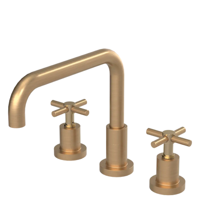 Rubinet Widespread Kitchen Set Satin Gold
