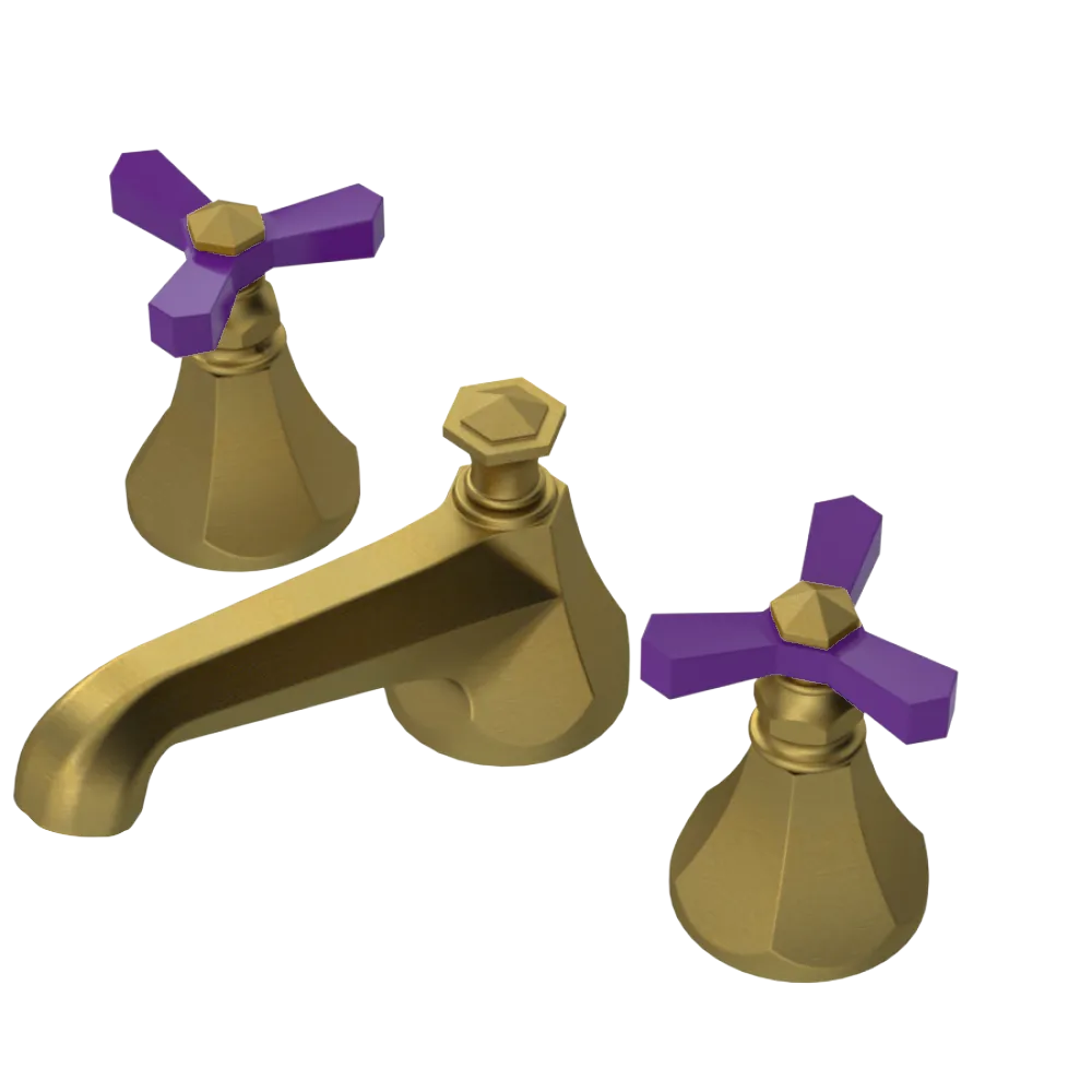 Rubinet Widespread Lav. Set. (less drain) Antique Brass Matt