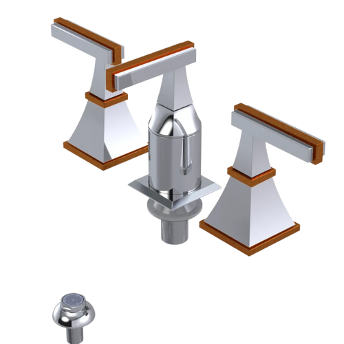Rubinet Bidet Fitting with Spray, Diverter, and Vacum Breaker (Less Drain) Chrome