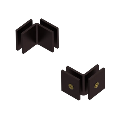 Rubinet 90 Glass to Glass Open Face Oil Rubbed Bronze