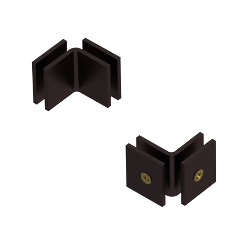 Rubinet 90 Glass to Glass Open Face Oil Rubbed Bronze