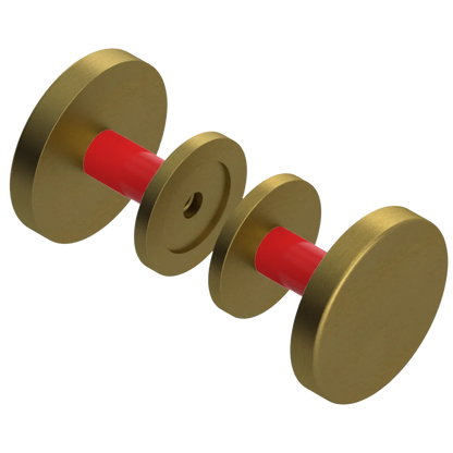 Rubinet Shower Door Knob (set) Antique Brass Matt