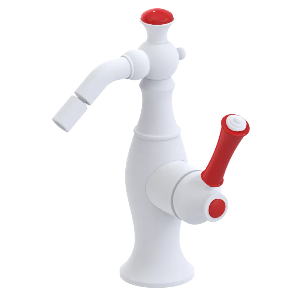 Rubinet Single Control Bidet Fitting (less drain) Matt White